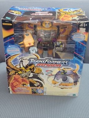 Transformers Unicron Energon 2003 Mint In Box Never Used Complete (Damaged Box)